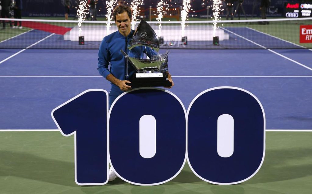 Dubai Tennis Championship: Roger Federer wins record 8th and career 100th title